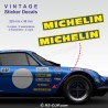 Lot de 2 stickers MICHELIN 32 cm pour ALPINE RENAULT et Renault Gordini