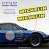 2 Aufkleber MICHELIN 32 cm für ALPINE RENAULT