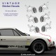 6 sticker decals BIBENDUM MICHELIN for ALPINE RENAULT