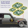 YACCO 90's - 4 vintage sticker decals for ALPINE RENAULT