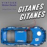 GITANES - 2 sticker decals 45 cm for ALPINE RENAULT