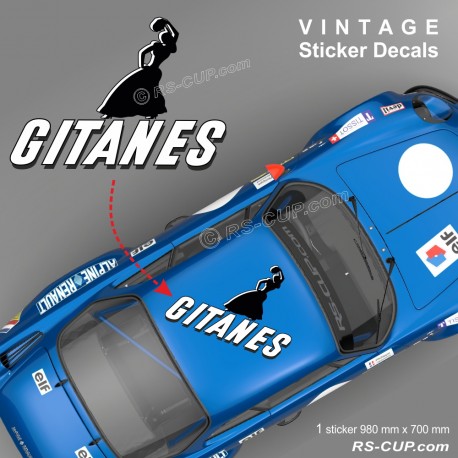 1 Aufkleber GITANES für ALPINE RENAULT