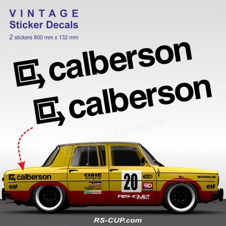 2 Aufkleber CALBERSON für RENAULT GORDINI und R5 Turbo