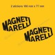 2 MAGNETI MARELLI  vintage sticker decal RENAULT GORDINI