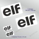 4 sticker decals ELF for ALPINE RENAULT