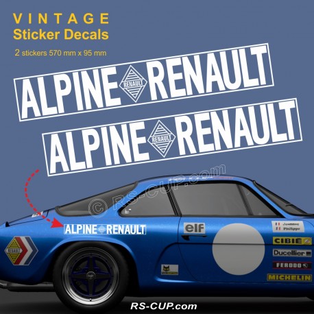 Aufkleber Startnummer TYPE 1 für ALPINE RENAULT