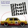 SHELL - 4 vintage sticker decal RENAULT GORDINI