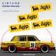 AGIP - 4 Aufkleber oldtimer für ALPINE RENAULT