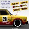 SABELT BREMBO WEBER - 6 vintage sticker decals for ALPINE RENAULT