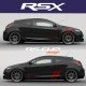 Kit sticker RSX pour RENAULT SPORT Clio Twingo Megane Captur