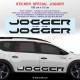 JOGGER - Autocollant pour bas de caisse DACIA - Lot de 2 stickers