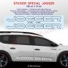JOGGER outline - Side skirt sticker decals for Dacia - Set of 2 stickers