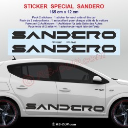 JOGGER - Autocollant pour bas de caisse DACIA - Lot de 2 stickers