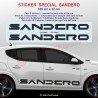 SANDERO - Side skirt sticker decals for Dacia - Set of 2 stickers