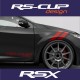 RSX decal kit for RENAULT SPORT RS megane clio twingo captur