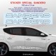 2 DACIA Logo outline 2024 side skirt decal for Duster II