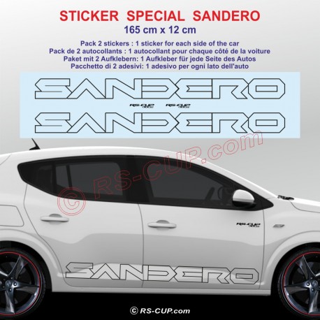 2 DACIA Logo outline 2024 side skirt decal for Duster II