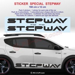 JOGGER - Autocollant pour bas de caisse DACIA - Lot de 2 stickers