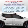 STEPWAY outline - Side skirt sticker decals for Dacia - Set of 2 stickers
