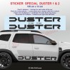 DUSTER 1 & 2 - Side skirt sticker decals for Dacia - Set of 2 stickers
