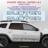DUSTER 1 & 2 - Side skirt sticker decals for Dacia - Set of 2 stickers outline