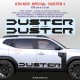 2 DACIA Logo outline 2024 side skirt decal for Duster II