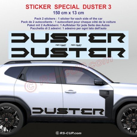 JOGGER - Autocollant pour bas de caisse DACIA - Lot de 2 stickers