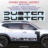 DUSTER 3 - Side skirt sticker decals for Dacia - Set of 2 stickers
