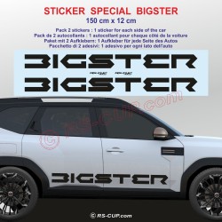 JOGGER - Autocollant pour bas de caisse DACIA - Lot de 2 stickers