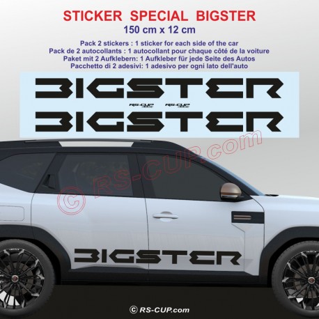 JOGGER - Autocollant pour bas de caisse DACIA - Lot de 2 stickers
