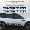 BIGSTER - Side skirt sticker decals for Dacia - Set of 2 stickers
