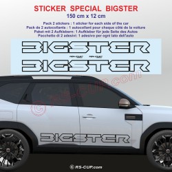 JOGGER - Autocollant pour bas de caisse DACIA - Lot de 2 stickers