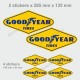GOOD YEAR - Pack of 6 sticker decals for Alpine Renault and Renault Gordini