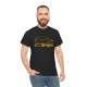 CLIO 3 RS silhouette Männer T-Shirt Schwarz und golden metal C3RS