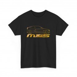 MEGANE 16s COUPE silhouette Men Tshirt black and gold M16S