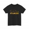 MEGANE 16s COUPE silhouette Men Tshirt black and gold M16S