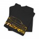 MEGANE 2 RS silhouette Männer T-Shirt Schwarz und golden metal M2RS