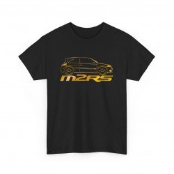 MEGANE 2 RS silhouette Men Tshirt black and gold M2RS