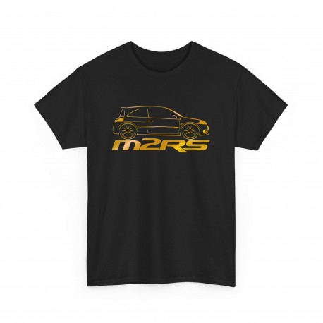 MEGANE 2 RS silhouette Männer T-Shirt Schwarz und golden metal M2RS