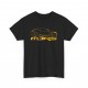 MEGANE 3 RS silhouette Men Tshirt black and gold M3RS