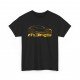 MEGANE 3 RS silhouette Männer T-Shirt Schwarz und golden metal M3RS