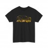 MEGANE 3 RS silhouette Männer T-Shirt Schwarz und golden metal M3RS