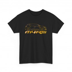 MEGANE 4 RS silhouette Männer T-Shirt Schwarz und golden metal M4RS