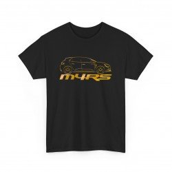 MEGANE 4 RS silhouette Männer T-Shirt Schwarz und golden metal M4RS