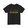 MEGANE 4 RS silhouette Men Tshirt black and gold M4RS