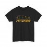 MEGANE 4 RS silhouette Men Tshirt black and gold M4RS
