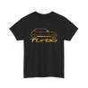 R5 Alpine Turbo silhouette Männer T-Shirt Schwarz und golden metal