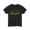 Super 5 GT Turbo silhouette Men Tshirt black and gold