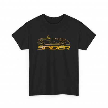SPIDER Renault silhouette Men Tshirt black and gold