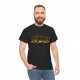 Renault 8 Gordini silhouette Men Tshirt black and gold